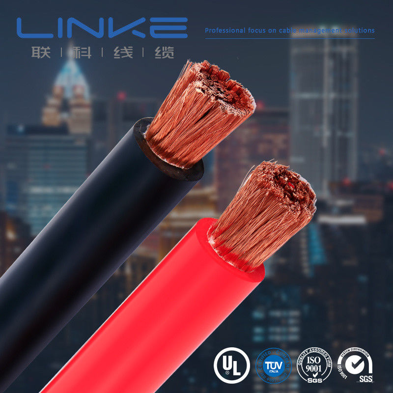 Cable de silicone non blindé à haute tension de 1500 V CC Convient avec certification CE et 1