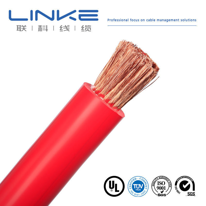 Cable de silicone non blindé à haute tension de 1500 V CC Convient avec certification CE et 1