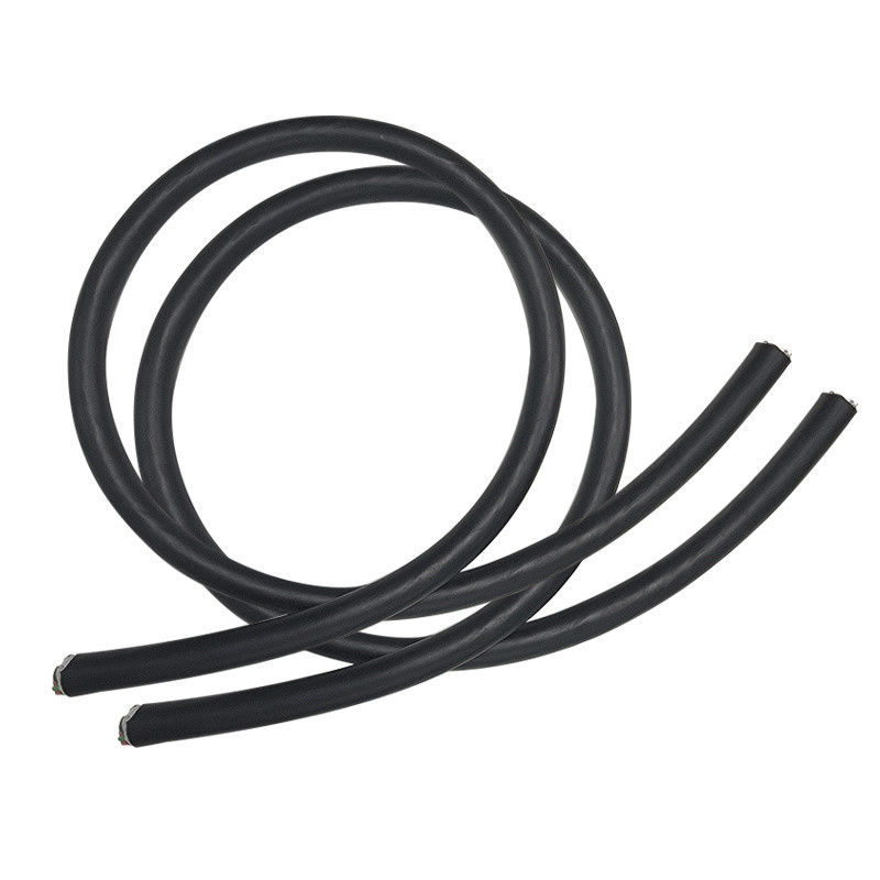 Cable de chargeur de véhicule électrique noir de type 2 à type 2 32A 11kw 3 phases avec jaquette en silicone