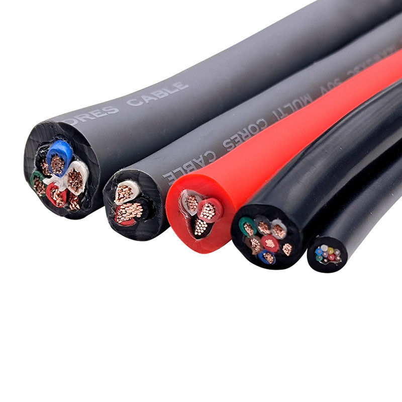 105 degrés AC 300/500V H05bz5-F / H07bz5-F câble de chargeur de véhicule électrique avec jacket en silicone et courant nominal 16A