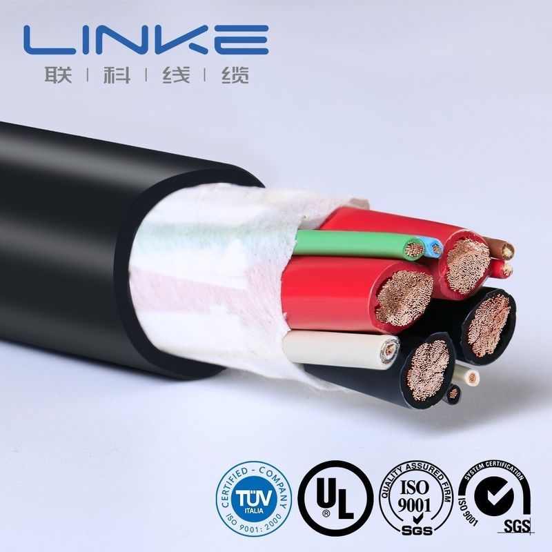 Câble de chargeur EV 105 degrés AC 300/500V à conducteur en cuivre nu et isolation en silicone pour connexion de voiture intelligente