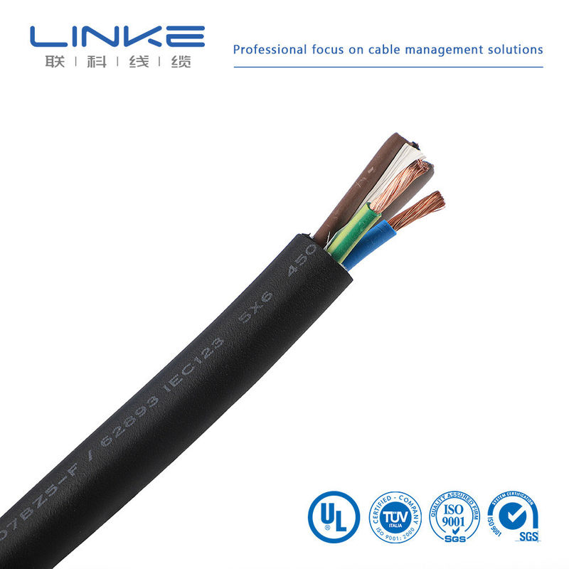 personnalisation XLPE3 Core 6 sup2 câble de charge pour le fil de charge de pile dans le sous-sol EV câble de charge de pile