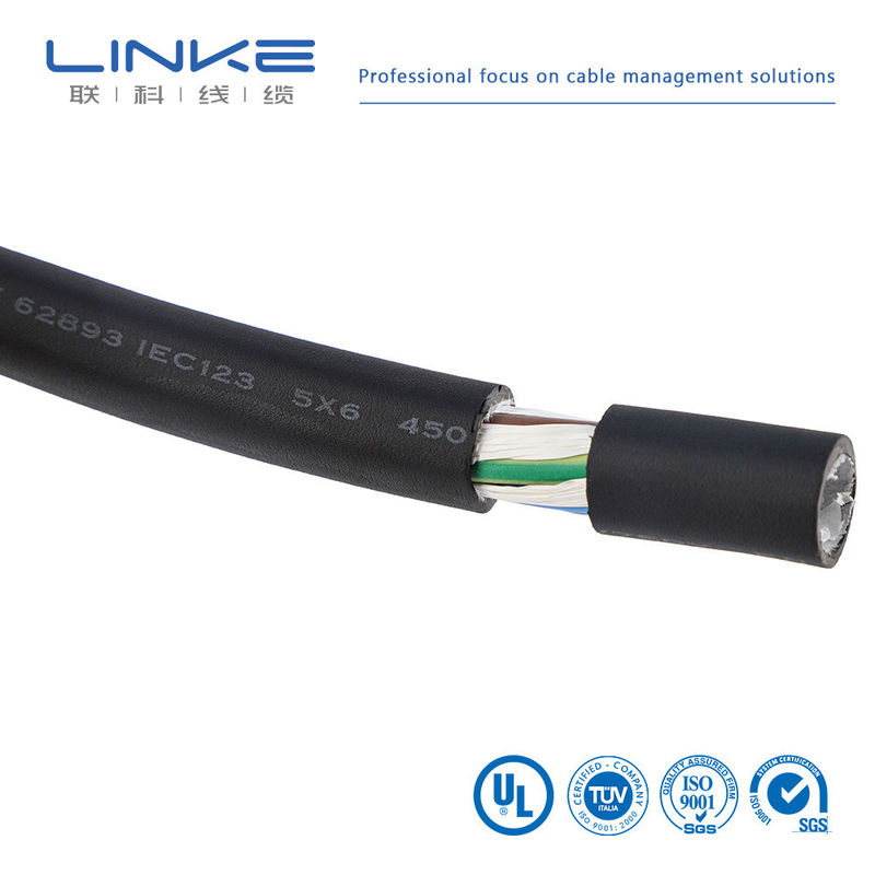 personnalisation XLPE3 Core 6 sup2 câble de charge pour le fil de charge de pile dans le sous-sol EV câble de charge de pile