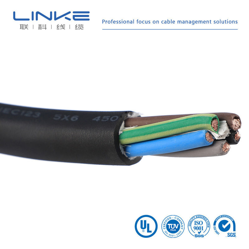personnalisation XLPE3 Core 6 sup2 câble de charge pour le fil de charge de pile dans le sous-sol EV câble de charge de pile