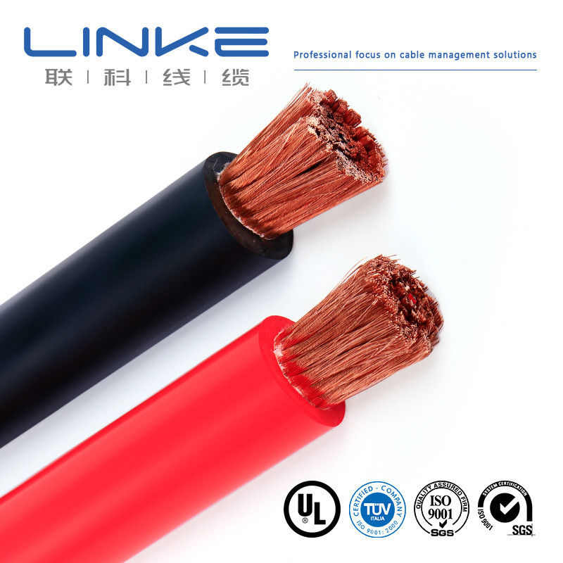 Câble en cuivre isolé en silicone résistant à l'usure et à haute flexibilité avec une tension nominale de 300 V pour installations électriques