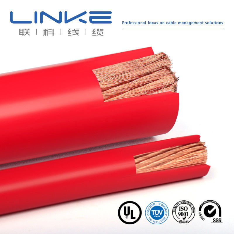 Câble en cuivre isolé en silicone résistant à l'usure et à haute flexibilité avec une tension nominale de 300 V pour installations électriques