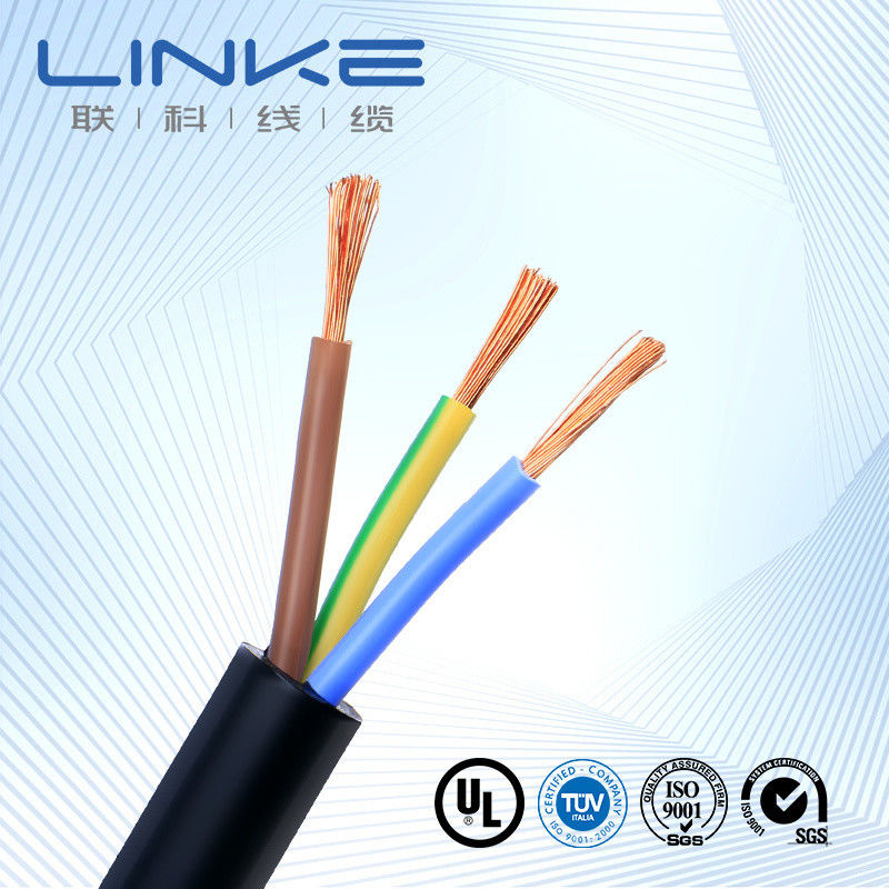 RS PRO 3 Core x 0,75 mm2 ((PCW de classe 5), isolé en PVC, revêtu de revêtement en PVC, 300/300V, H03VV-F.