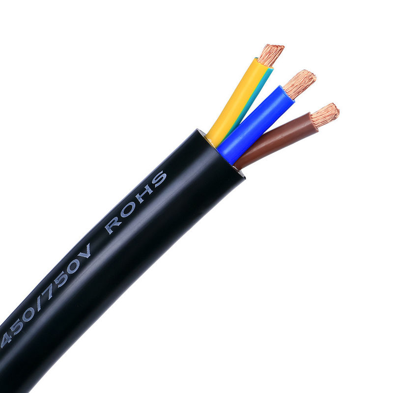 1.5mm 2,5mm 4mm 6mm Cabo Elétrico Multi Núcleo Flexible Redondo 3 Fio Elétrico Isolé en PVC Rvv
