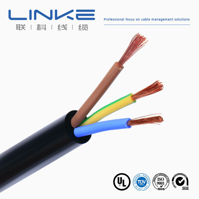 300/500v Cable électrique flexible RVV en PVC à trois cœurs