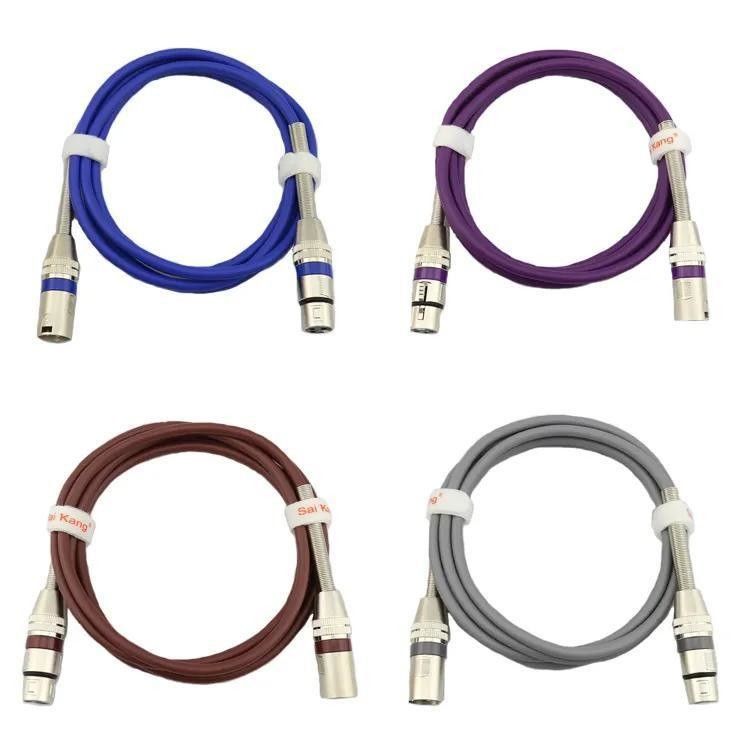 Cable XLR de longueur personnalisable avec haute qualité sonore et fil de cuivre nu pour audio professionnel