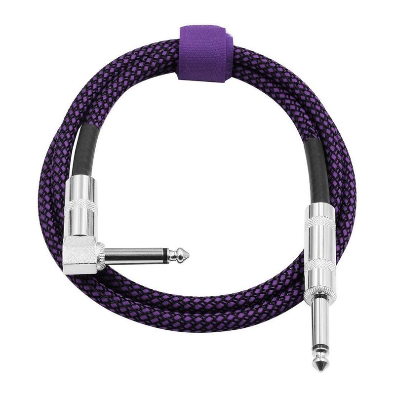 Cable de guitare électrique silencieuse avec connecteur personnalisé et fil de cuivre nu pour instruments audio professionnels