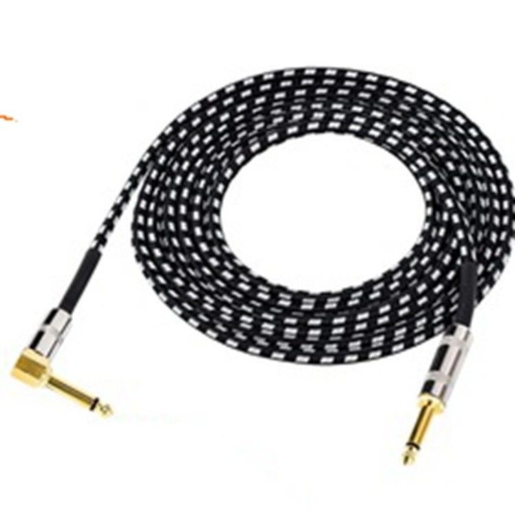 Cable de guitare électrique silencieuse avec connecteur personnalisé et fil de cuivre nu pour instruments audio professionnels