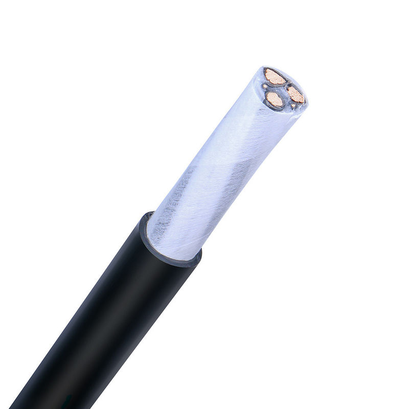 Câble coaxial à fibre optique multimode avec gaine en PVC, conducteur à tube de cuivre lisse et fil d'acier galvanisé porteur pour une connexion Internet et réseau stable