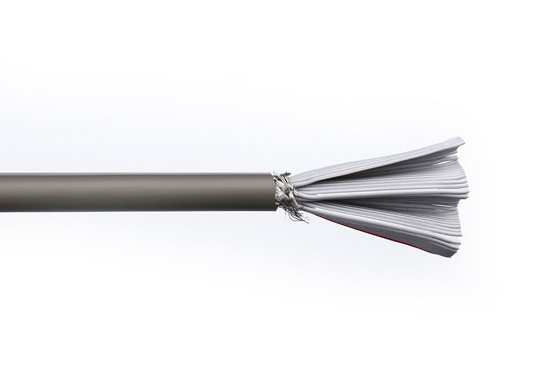 Cable plat isolé en PVC électrique flexible avec conducteur électrique en cuivre en conserve
