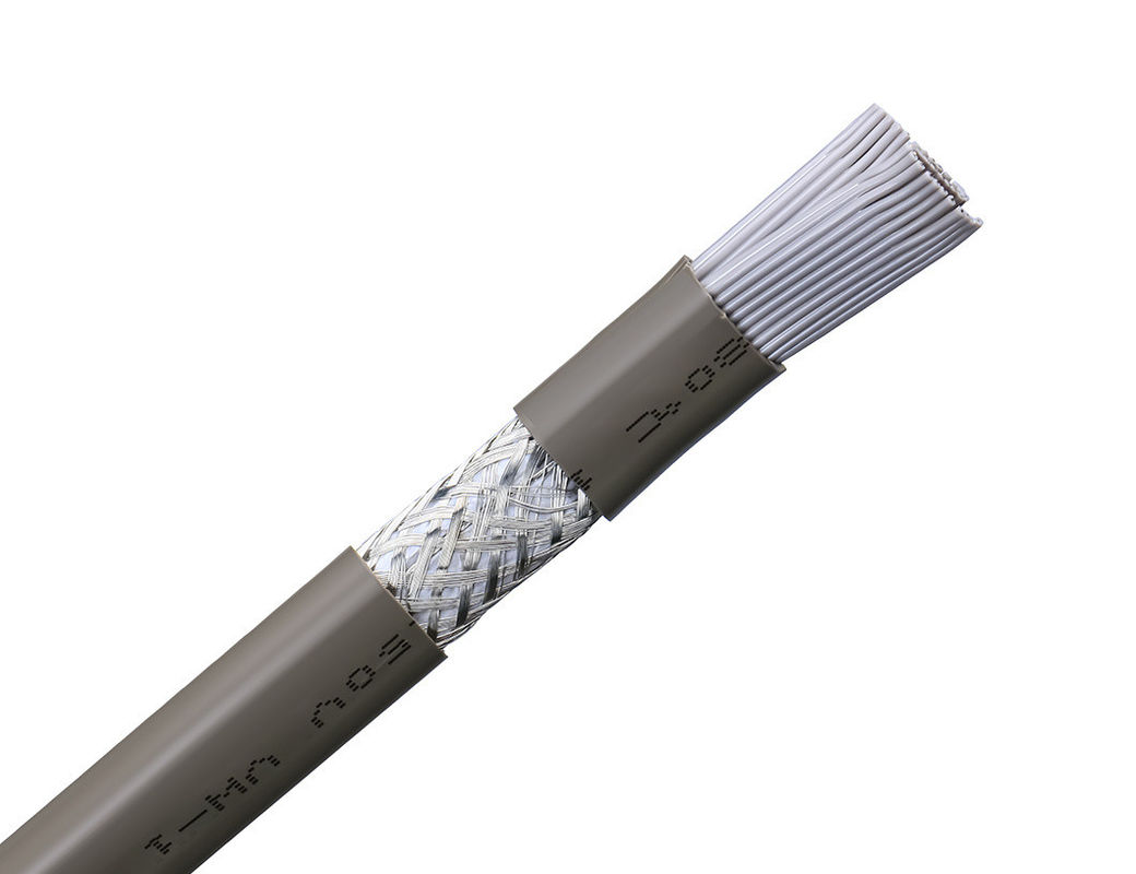 Cable plat isolé en PVC électrique flexible avec conducteur électrique en cuivre en conserve