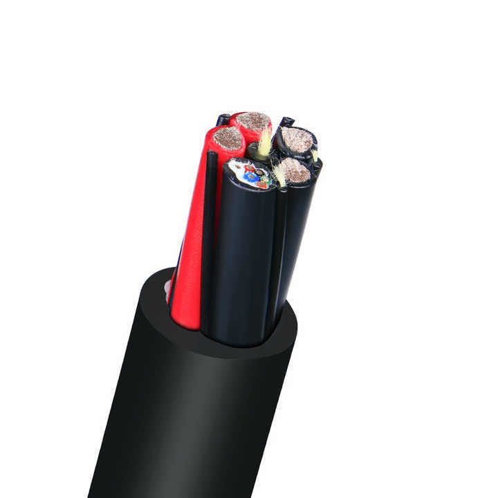 300/500V H05rn-F Cable de commande et d'alimentation industriel isolé en caoutchouc et résistant aux huiles