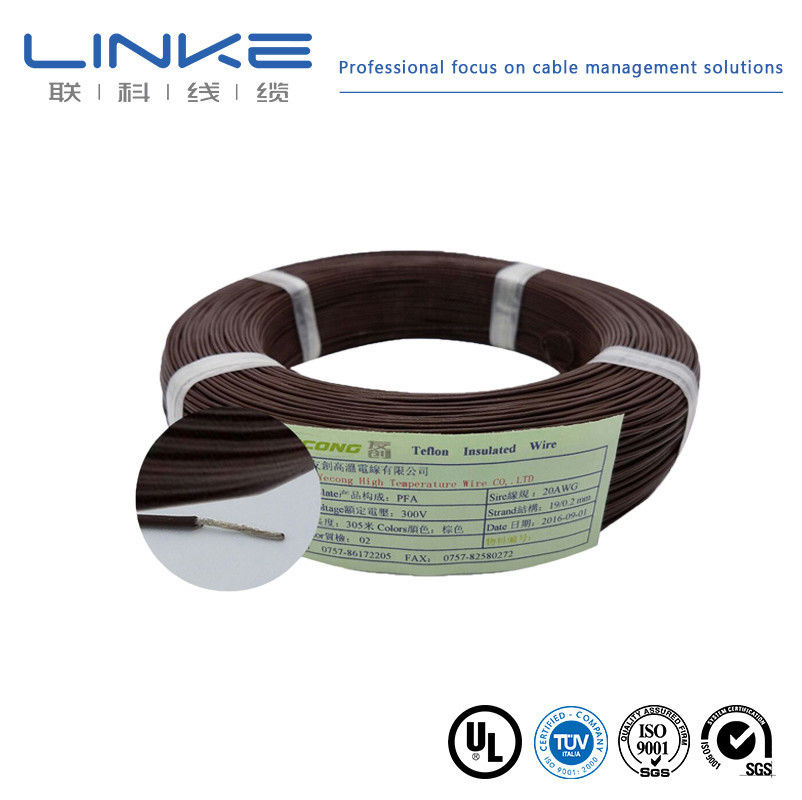 10-30AWG fil de cuivre en conserve noyau FEP Isolation UL1330 fil d'alimentation câble électrique haute température