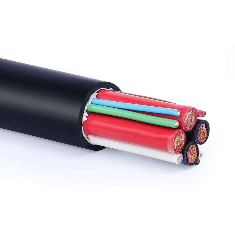 Cable électrique isolé en PVC personnalisé avec enveloppe imperméable et plusieurs noyaux pour les applications industrielles