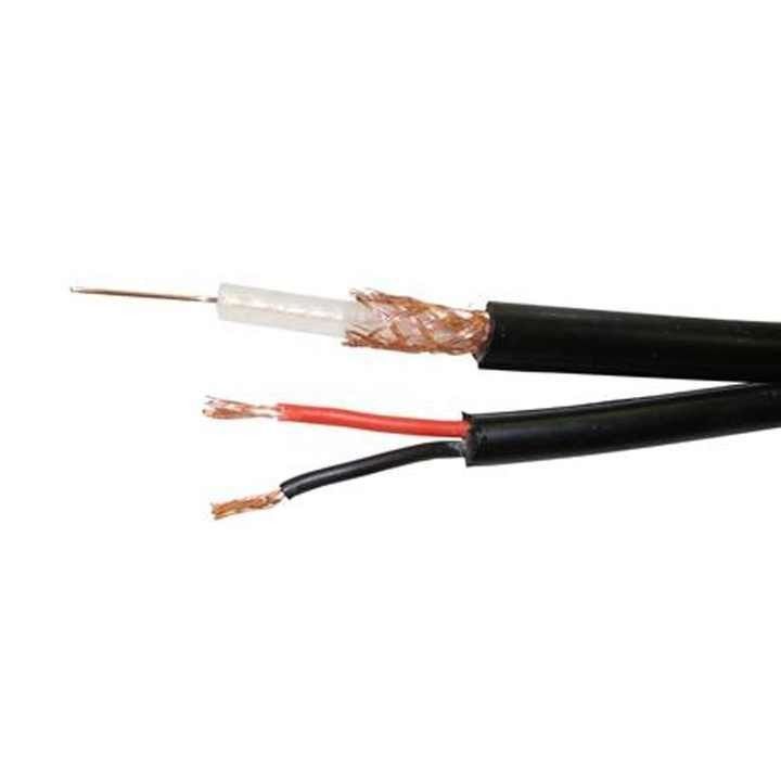 câble de caméra de vidéosurveillance en fil rond Rg59 2c Power OEM Rj59 câble coaxial pour système de sécurité