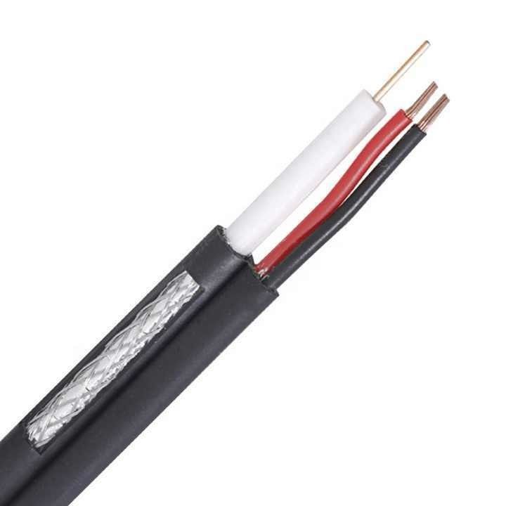 Cable coaxial RG59 en cuivre étainé de 300 V, certifié UL pour les systèmes de sécurité CCTV