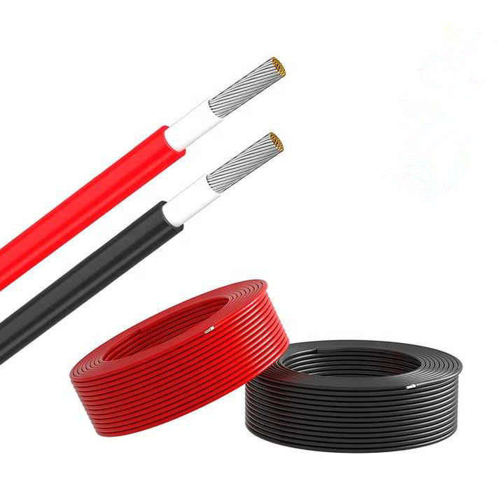 Cable photovoltaïque personnalisé de 2,5 mm Cable d'alimentation du panneau solaire en courant continu avec conducteur de cuivre en conserve