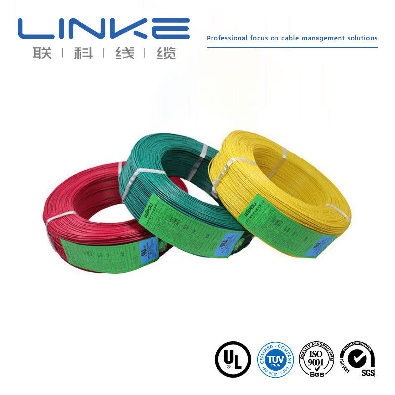 Fil électrique isolé en PVC UL1007 résistant à la chaleur, 16-28 AWG, câble en cuivre étamé avec une large plage de températures