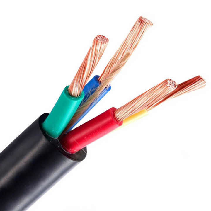 Cable électrique en caoutchouc PVC sous-sol flexible de 0,5 mm2 pour des performances fluides