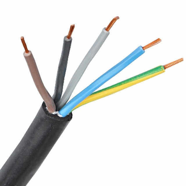 Câble flexible isolé en PVC à 4 conducteurs 3*6+1*4 pour équipements électriques domestiques et industriels