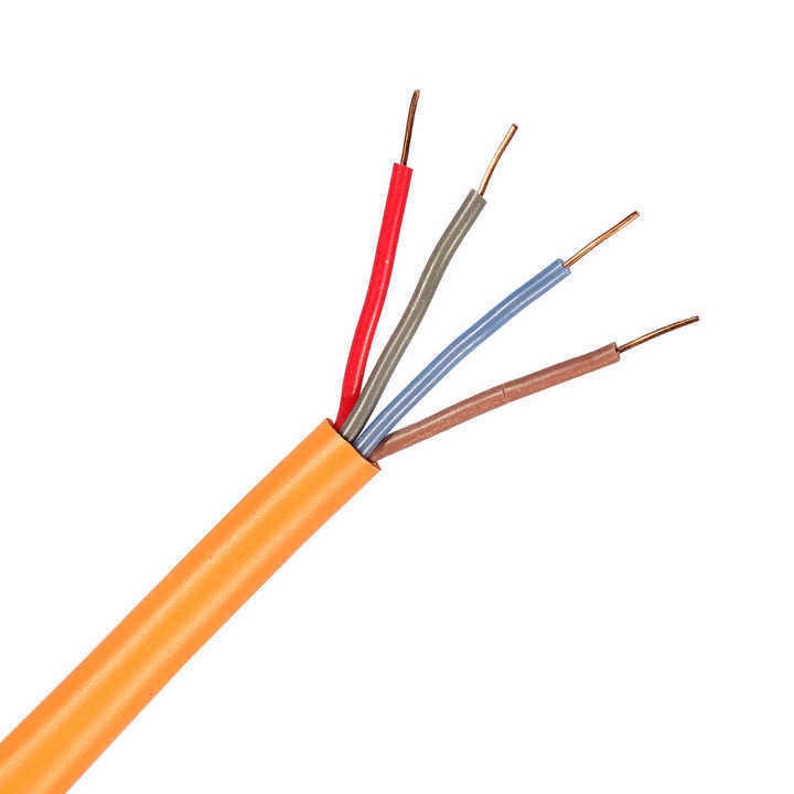 14AWG câble de protection incendie en cuivre en conserve à brins nus avec isolation XLPE et tension nominale de 300 V pour les systèmes d'alarme incendie