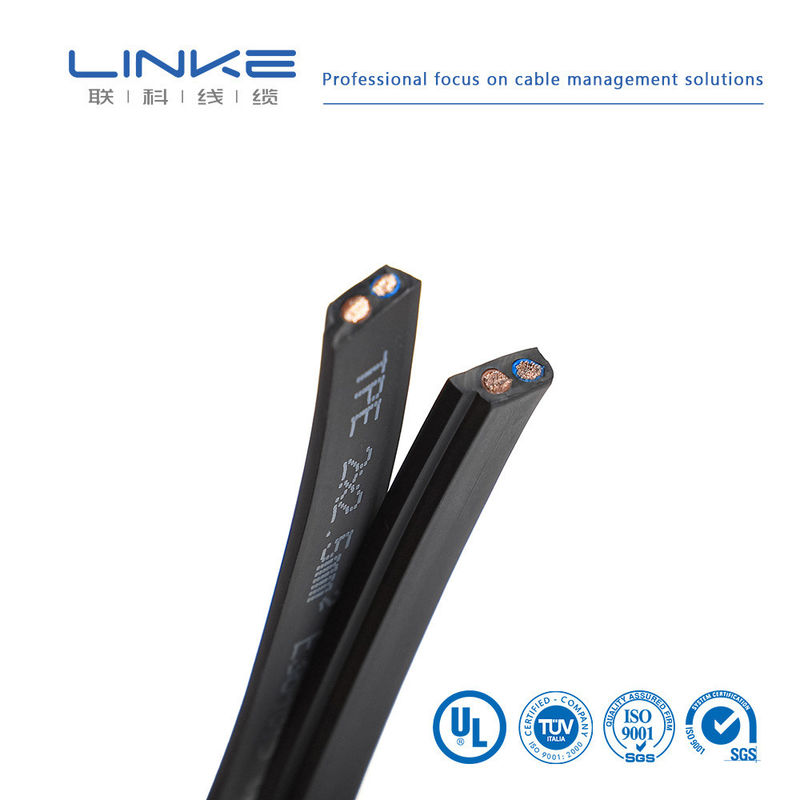 Matériau de gaine PVC YC électrique fil plat cuivre câble chaud isolé pour robot automobile ligne plate