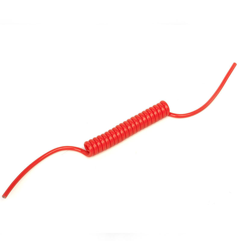 US TPU/PUR/PU câble à ressort en spirale avec conducteur en cuivre nu à forte élasticité