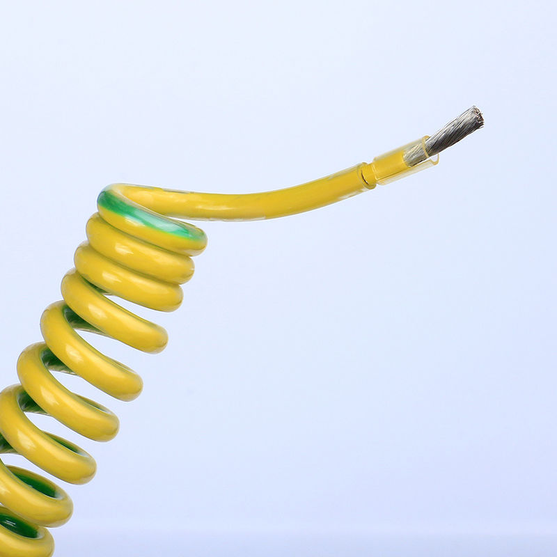 PUR câble en silicone à basse tension en spirale enroulé CCC certifié pour robot