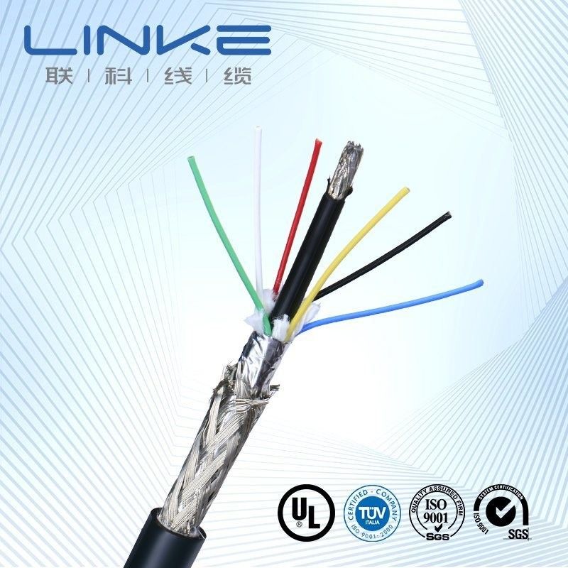 Câble de contrôle multiconducteurs blindé 26AWG 28AWG 4 conducteurs cuivre gaine PVC câble de signal