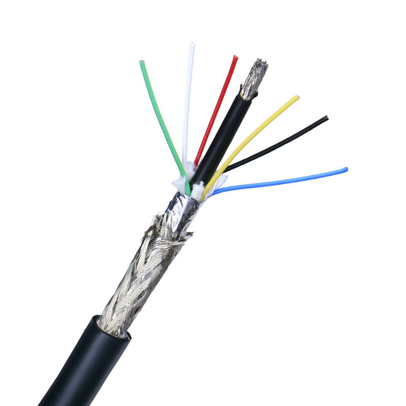 Câble de contrôle multiconducteurs blindé 26AWG 28AWG 4 conducteurs cuivre gaine PVC câble de signal