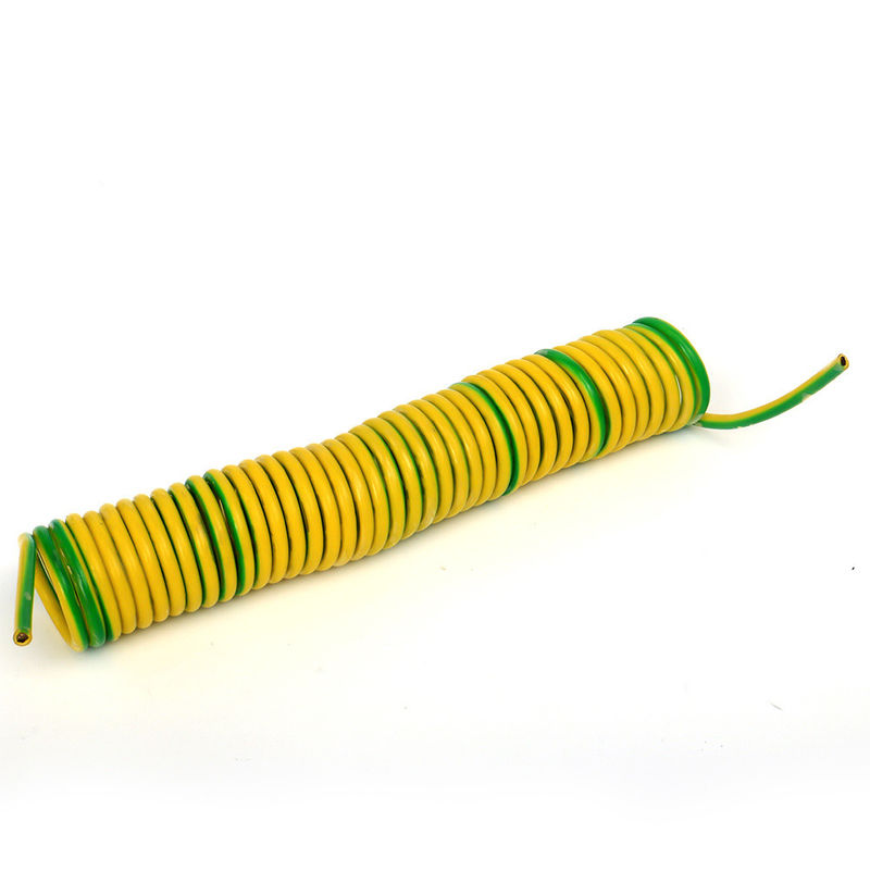 Matériau d'enveloppe PVC 2-10 cœurs retardateur de flamme spirale à ressort bouclé câble d'alimentation pour équipement électronique