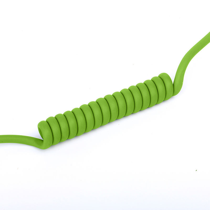 Coil de veste en caoutchouc en silicone en spirale enroulée à ressort de puissance câble robot pour enrouler en douceur