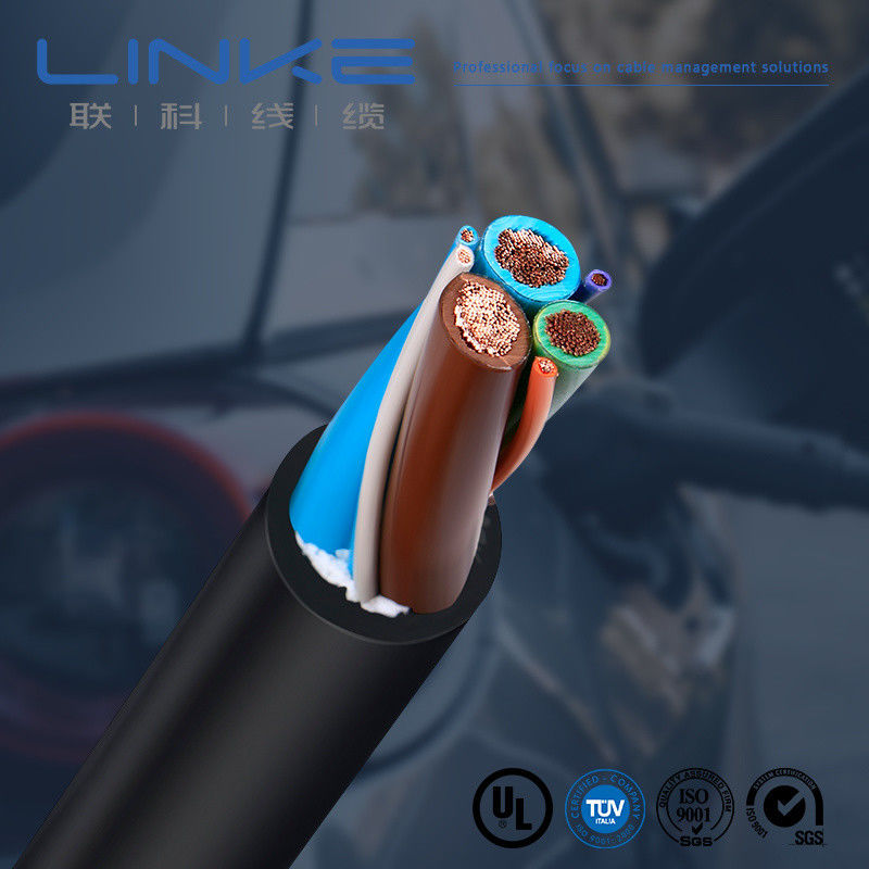 Câble de recharge pour VE en cuivre 600V 16A, fil pour VE CA pour recharge rapide