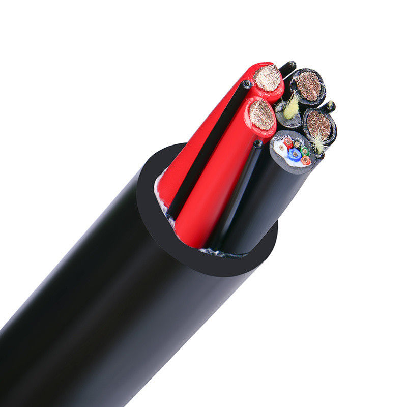 Cable de transmission par câble coaxial à conducteur à chaîne imperméable à l'eau avec extérieur personnalisable pour le contrôle industriel