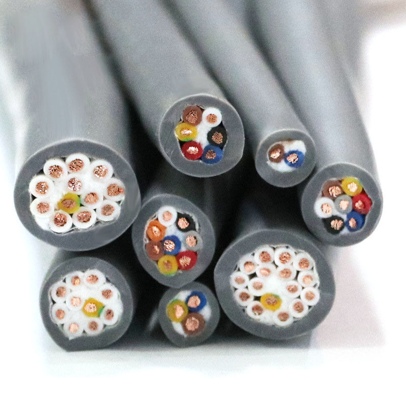 Matériau de fil rond isolé 4 noyau câble électrique blindé souterrain câble à haute température en téflon