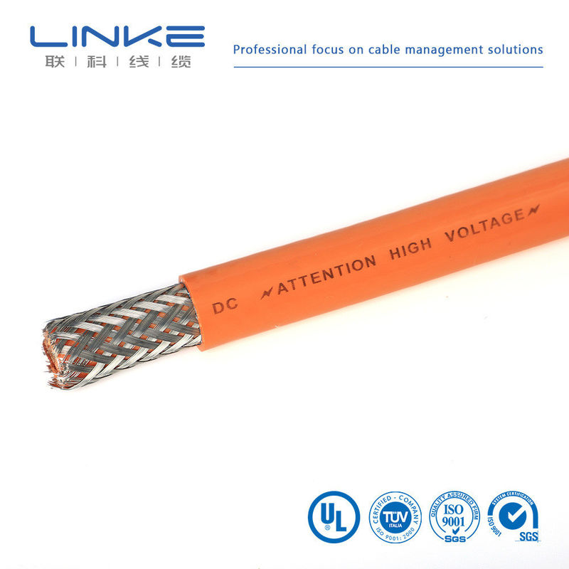 XLPE Jacket câble haute tension Ev câble de charge 25Mm2 35Mm2 50Mm2 70Mm2 Orange 1000/1500V câble automobile HV double isolé câble blindé pour véhicule électrique