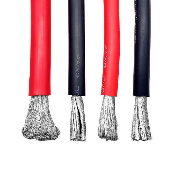 Fil de caoutchouc de silicone 12AWG 14AWG Cable de batterie de voiture Fil de silicone souple Fil de silicone résistant à la corrosion Fil de silicone
