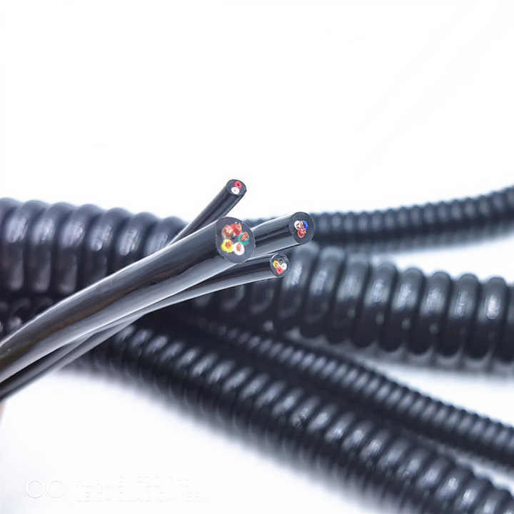 Cable de commande industrielle personnalisé pour le traitement de haute puissance Cable en spirale OEM avec certification UL