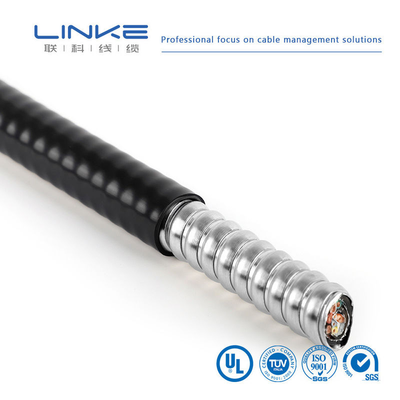 Cable électrique à basse tension en cuivre blindé PVC isolé pour câble blindé souterrain industriel