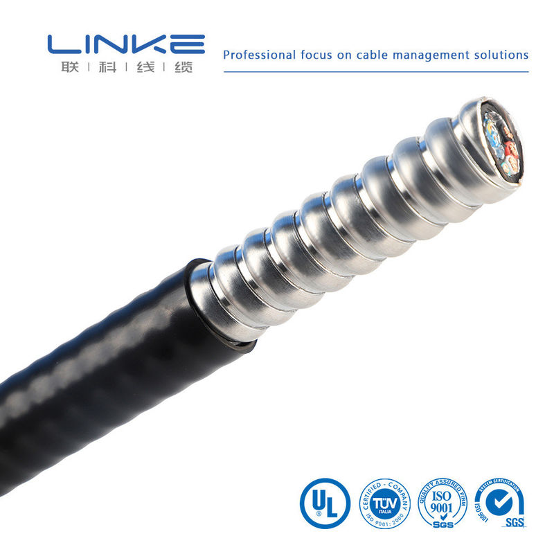 Cable électrique à basse tension en cuivre blindé PVC isolé pour câble blindé souterrain industriel