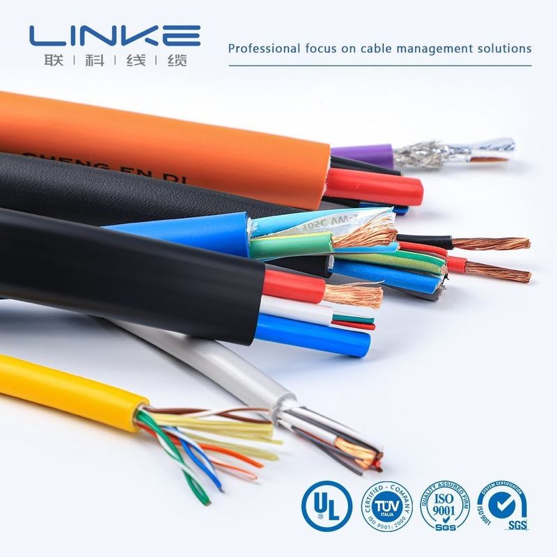 Cable de commande industriel isolé en PVC à fil de cuivre souple 60227 IEC 52 53rvv Cable de commande multicore
