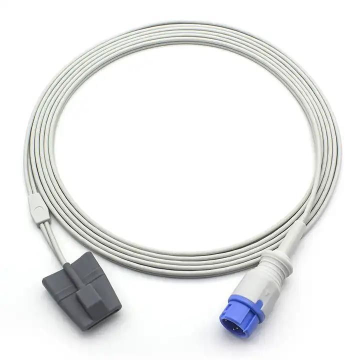 Cable de silicone doux utilisé pour le SpO2 médical Cable en forme de fil rond Cable de connexion d'équipement médical