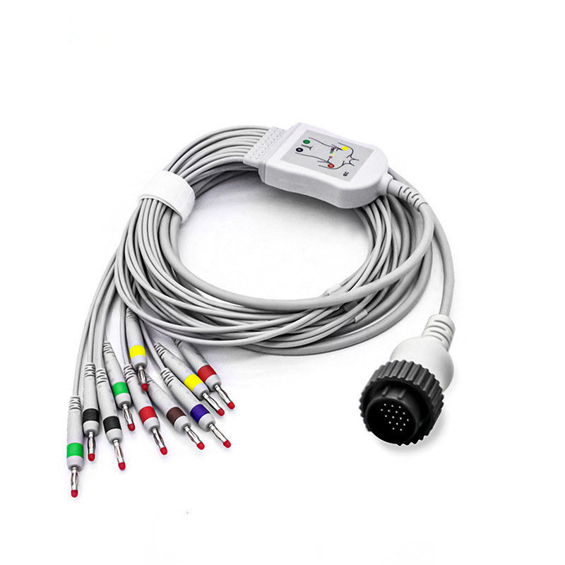 Personnalisation ECG fil de plomb 6p 3 câbles à prise de plomb Aha tronc câble câble de connexion d'équipement médical