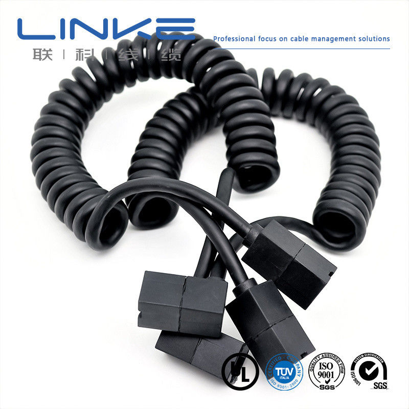 Cable médical enroulé plat et parallèle rond personnalisé pour câblage à haute tension