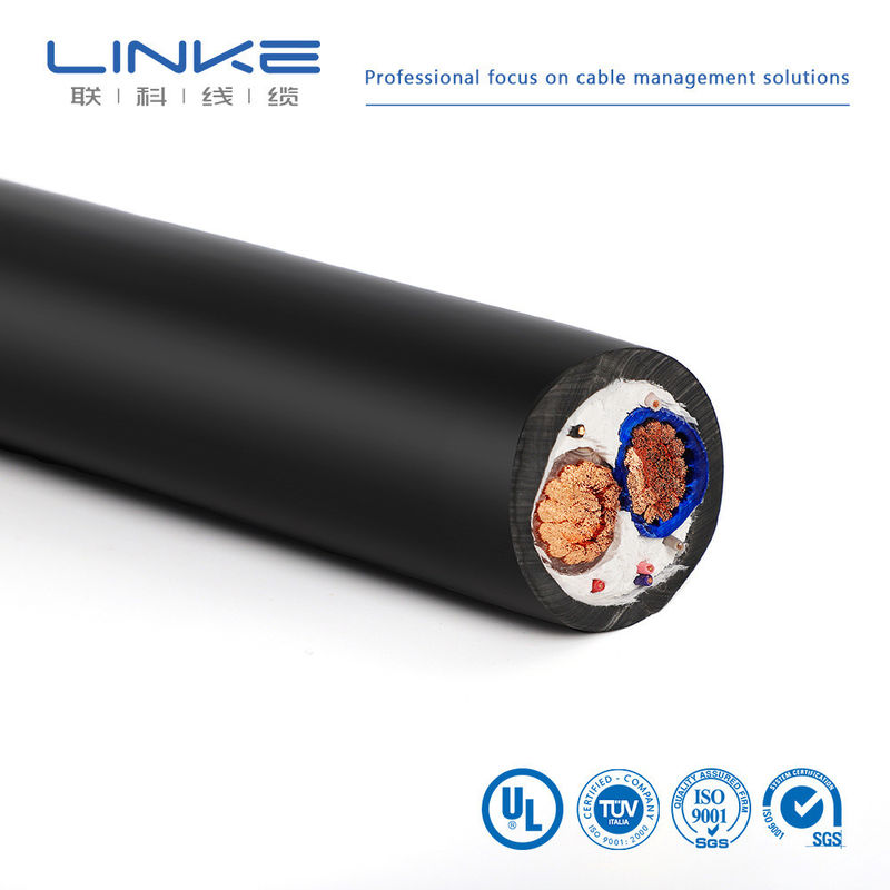 Câble d'alimentation pour stockage d'énergie à conducteur en cuivre avec isolation en PVC pour ligne électrique de batterie de véhicule électrique, longueur personnalisable