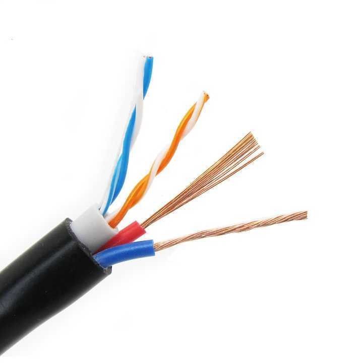 Cable composite hautement flexible personnalisé Cat 5 Cable de réseau en cuivre pour centrale électrique